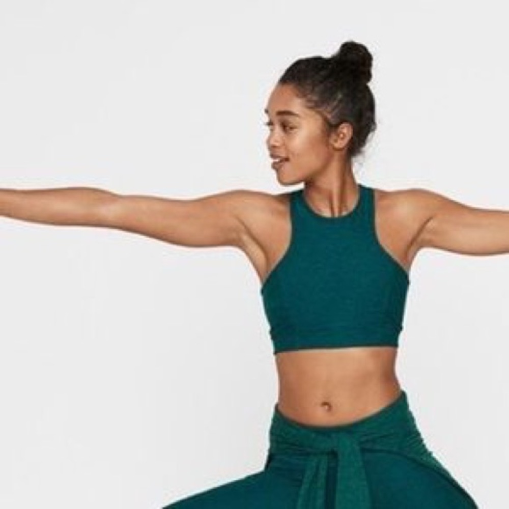 ❌SOLD❌ Outdoor Voices Athena Crop Top: Dark Green